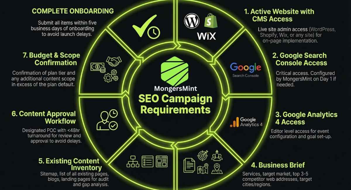 What Does MongersMint Need to Start Your SEO Campaign- MongersMint
