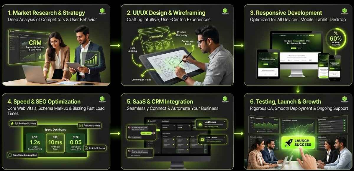 Web Development Services 16 How Does MongersMint's Web Development Services Process Work Step by Step- MongersMint