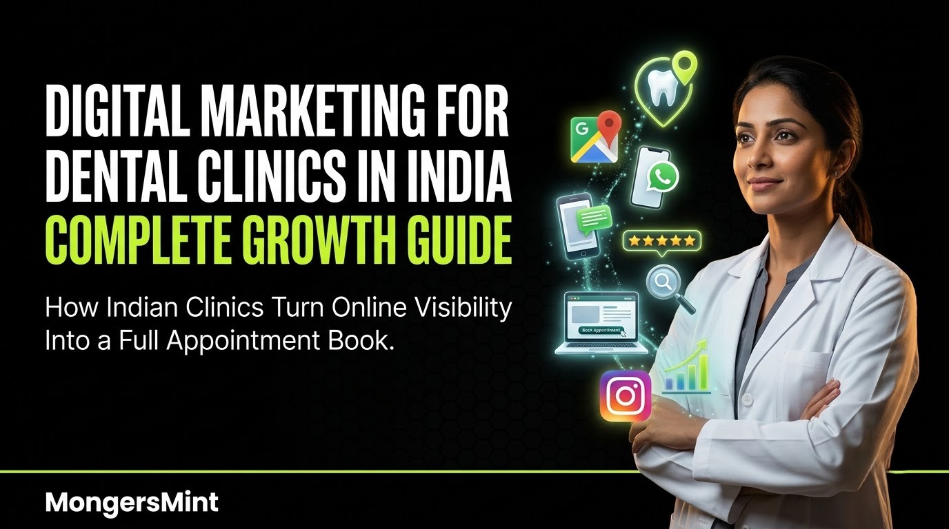 Digital Marketing for Dental Clinics in India Complete GrowthcGuide- MongersMint