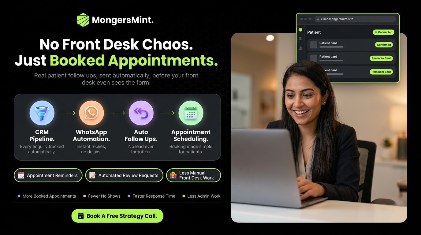 Digital Marketing for Dental Clinics Experts Guide India 2026 9 How MongersMint Helps Dental Clinics Convert More Leads- MongersMint