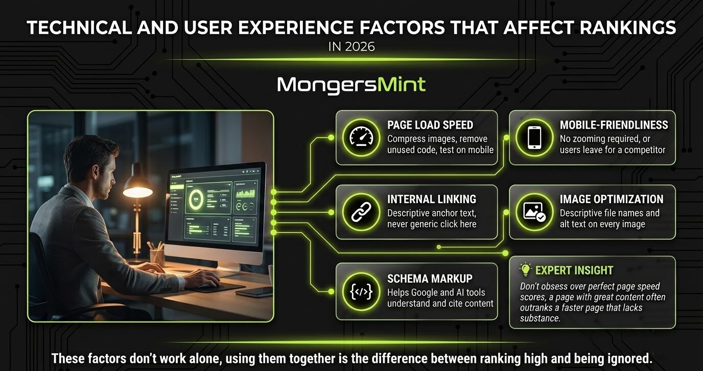 13 Effective On Page SEO Factors to Boost Rankings in 2026 3 Technical and User Experience Factors That Affect Rankings- Mongersmint