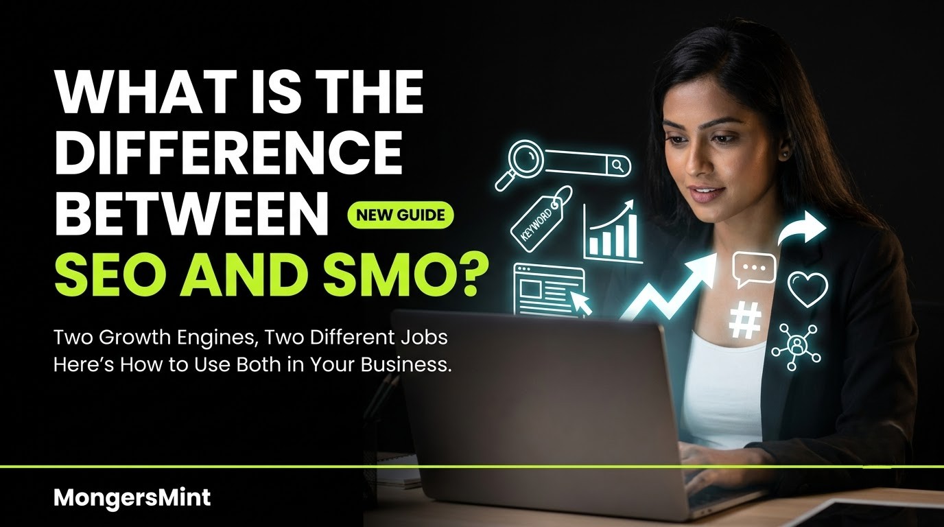 What is the Difference Between SEO and SMO in New Guide- MongersMint